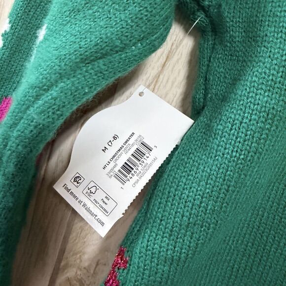 Holiday Time Crewneck Santa Ugly Sweater M - Picture 3 of 5